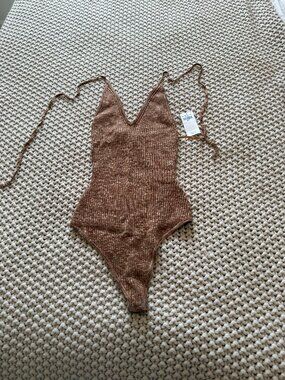 Abercrombie & Fitch knit halter bodysuit